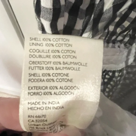 Free People Retro Heatwave Gingham One-Piece Jumpsuit Black and White Boho - Picture 7 of 10